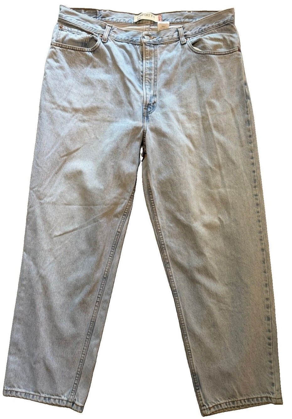 Levis 560 Comfort Fit Mens 40x30 Actual 39x29 Light Wash Blue Denim Jeans Y2K